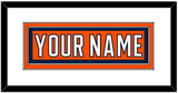 Edmonton Nameplate - Home Orange (2017-2022) - Double Mat 1