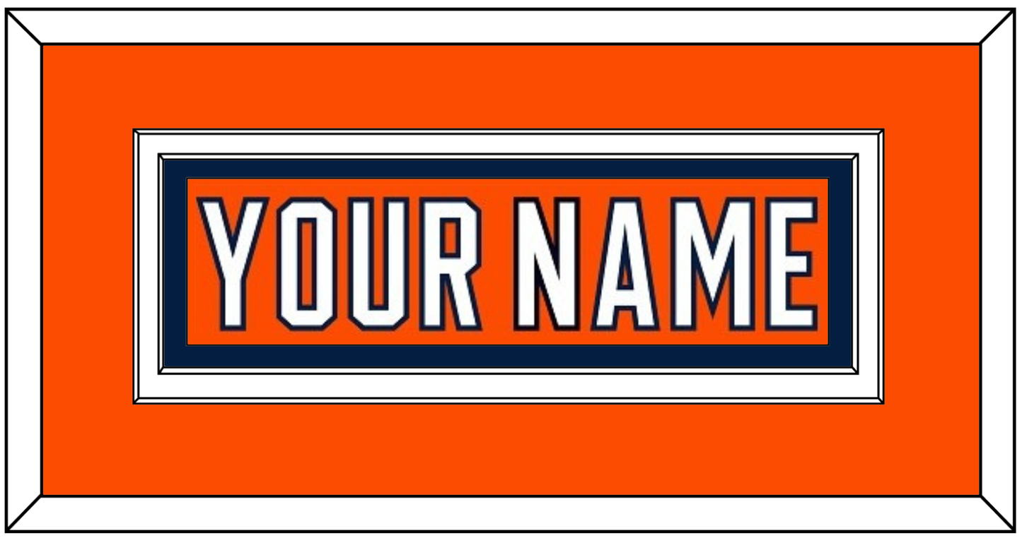 Edmonton Nameplate - Home Orange (2017-2022) - Signature Tier 2