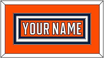 Edmonton Nameplate - Home Orange (2017-2022) - Premier Tier 1