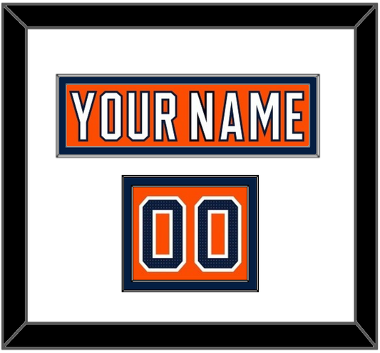 Edmonton Nameplate & Number (Shoulder) - Home Orange (2017-2022) - Signature Tier 1