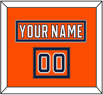 Edmonton Nameplate & Number (Shoulder) - Home Orange (2017-2022) - Signature Tier 2