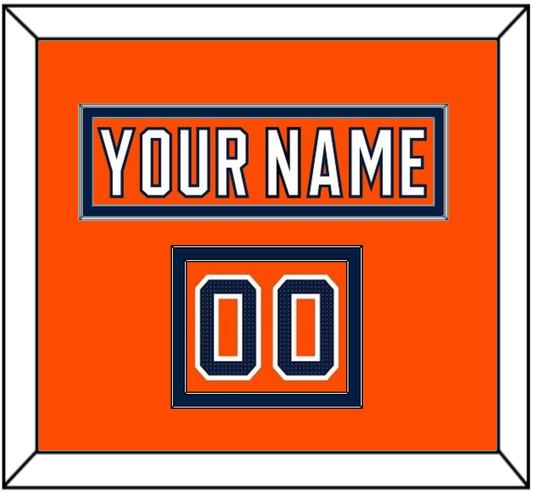 Edmonton Nameplate & Number (Shoulder) - Home Orange (2017-2022) - Signature Tier 2