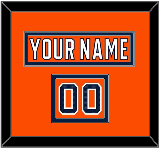 Edmonton Nameplate & Number (Shoulder) - Home Orange (2017-2022) - Signature Tier 2