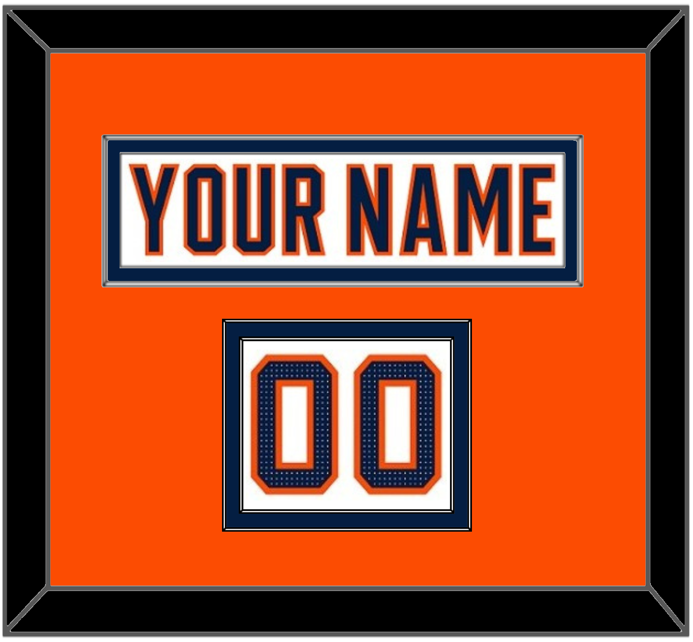 Edmonton Nameplate & Number (Shoulder) - Road White (2017-2022) - Signature Tier 3