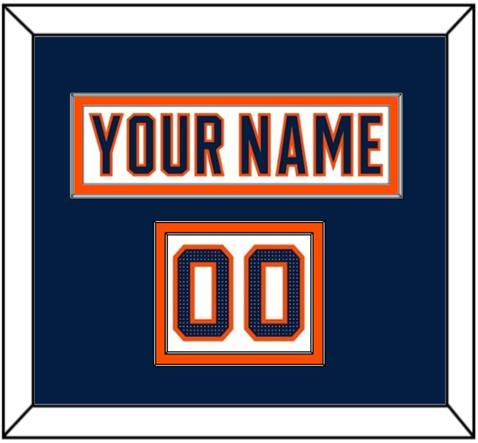 Edmonton Nameplate & Number (Shoulder) - Road White (2017-2022) - Signature Tier 4