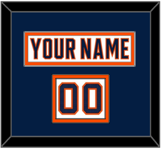 Edmonton Nameplate & Number (Shoulder) - Road White (2017-2022) - Signature Tier 4