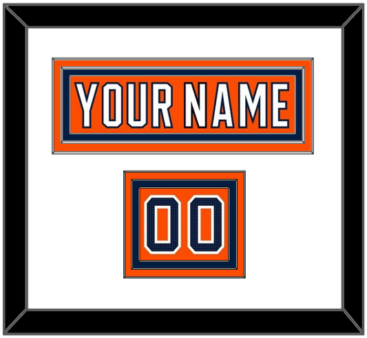 Edmonton Nameplate & Number (Shoulder) - Home Orange (2017-2022) - Premier Tier 1