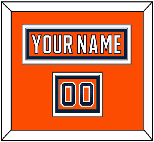Edmonton Nameplate & Number (Shoulder) - Home Orange (2017-2022) - Premier Tier 2