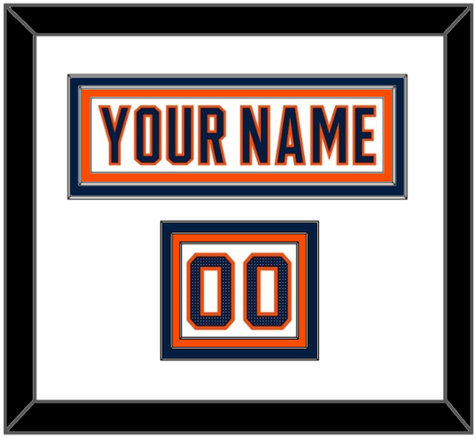 Edmonton Nameplate & Number (Shoulder) - Road White (2017-2022) - Premier Tier 1
