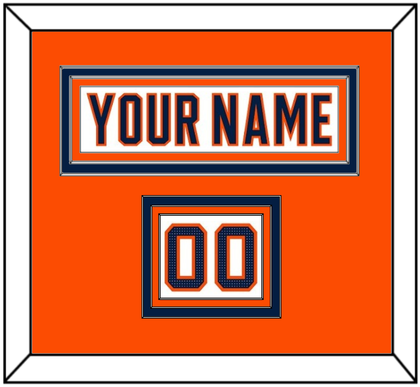 Edmonton Nameplate & Number (Shoulder) - Road White (2017-2022) - Premier Tier 2