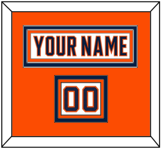 Edmonton Nameplate & Number (Shoulder) - Road White (2017-2022) - Premier Tier 2