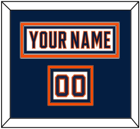Edmonton Nameplate & Number (Shoulder) - Road White (2017-2022) - Premier Tier 3