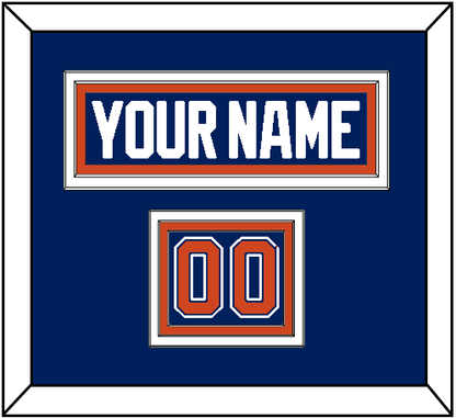 Edmonton Nameplate & Number (Shoulder) - Home Blue - Premier Tier 2