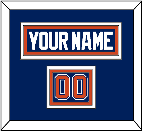 Edmonton Nameplate & Number (Shoulder) - Home Blue - Premier Tier 2