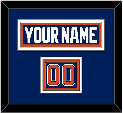 Edmonton Nameplate & Number (Shoulder) - Home Blue - Premier Tier 2