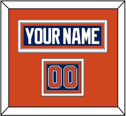 Edmonton Nameplate & Number (Shoulder) - Home Blue - Premier Tier 3