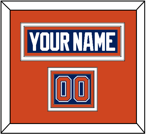 Edmonton Nameplate & Number (Shoulder) - Home Blue - Premier Tier 3