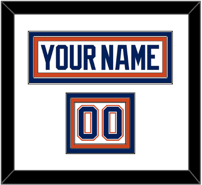 Edmonton Nameplate & Number (Shoulder) - Road White - Premier Tier 1