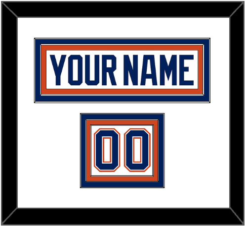 Edmonton Nameplate & Number (Shoulder) - Road White - Premier Tier 1