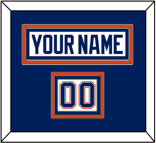Edmonton Nameplate & Number (Shoulder) - Road White - Premier Tier 2