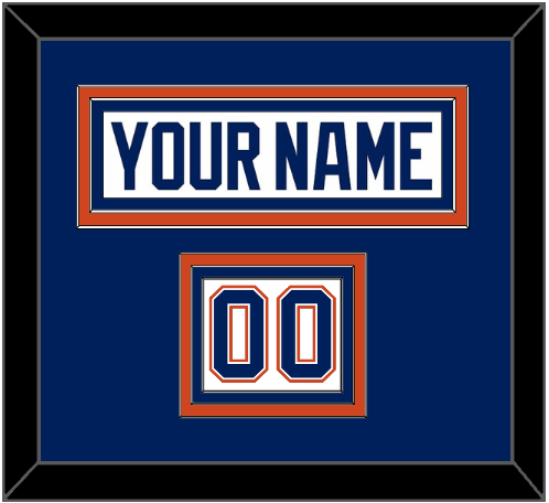 Edmonton Nameplate & Number (Shoulder) - Road White - Premier Tier 2