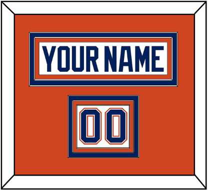 Edmonton Nameplate & Number (Shoulder) - Road White - Premier Tier 3