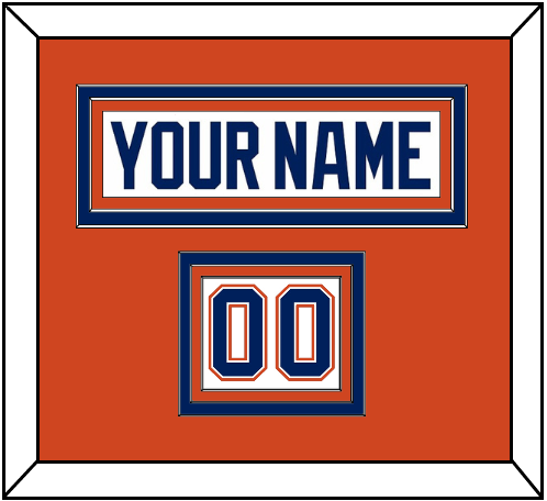 Edmonton Nameplate & Number (Shoulder) - Road White - Premier Tier 3