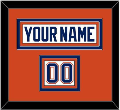 Edmonton Nameplate & Number (Shoulder) - Road White - Premier Tier 3