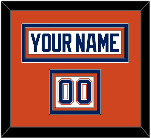 Edmonton Nameplate & Number (Shoulder) - Road White - Premier Tier 3