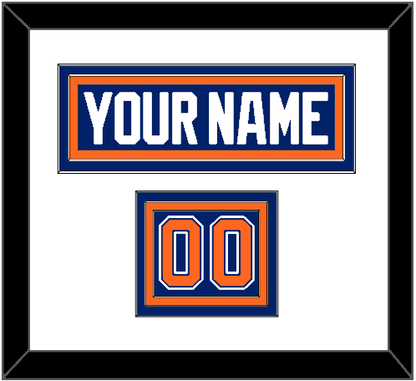 Edmonton Nameplate & Number (Shoulder) - Road Blue (1981-1994) - Premier Tier 1