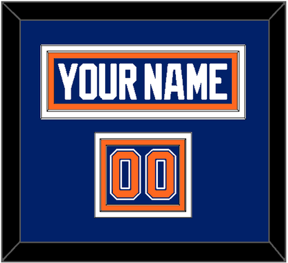 Edmonton Nameplate & Number (Shoulder) - Road Blue (1981-1994) - Premier Tier 2