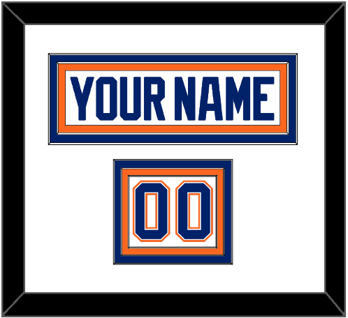 Edmonton Nameplate & Number (Shoulder) - Home White (1981-1994) - Premier Tier 1
