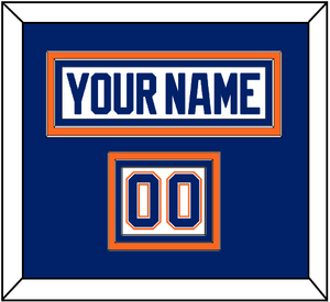 Edmonton Nameplate & Number (Shoulder) - Home White (1981-1994) - Triple Mat 2