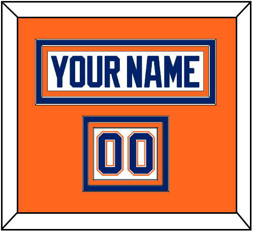 Edmonton Nameplate & Number (Shoulder) - Home White (1981-1994) - Premier Tier 3