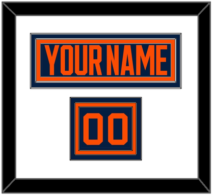 Edmonton Nameplate & Number (Shoulder) - Alternate Blue (2019-2024) - Premier Tier 1