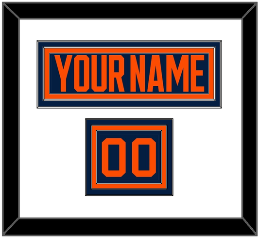 Edmonton Nameplate & Number (Shoulder) - Alternate Blue (2019-2024) - Premier Tier 1