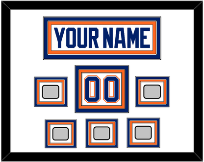 Edmonton Nameplate, Number (Shoulder) & 5 Stanley Cup Champions Patches - Home White (1981-1994) - Premier Tier 1