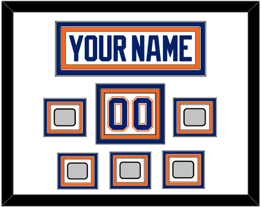 Edmonton Nameplate, Number (Shoulder) & 5 Stanley Cup Champions Patches - Home White (1981-1994) - Premier Tier 1