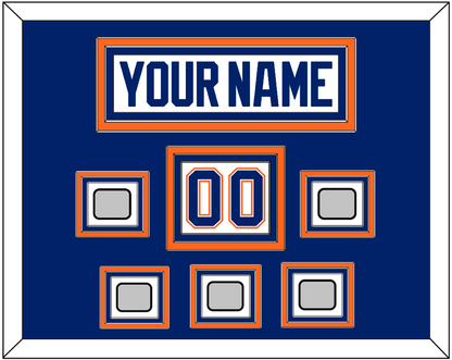 Edmonton Nameplate, Number (Shoulder) & 5 Stanley Cup Champions Patches - Home White (1981-1994) - Premier Tier 2