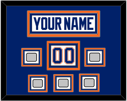 Edmonton Nameplate, Number (Shoulder) & 5 Stanley Cup Champions Patches - Home White (1981-1994) - Premier Tier 2
