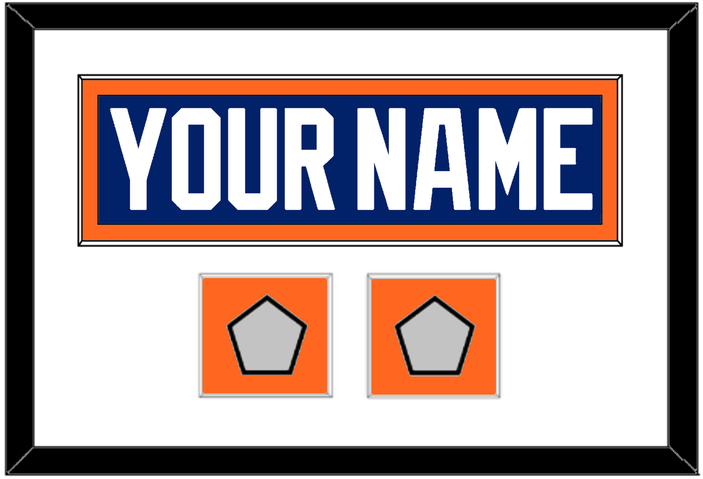 Edmonton Nameplate & 2 Stanley Cup Champions Patches - Road Blue (1981-1994) - Essential Tier 1