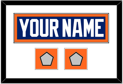 Edmonton Nameplate & 2 Stanley Cup Champions Patches - Road Blue (1981-1994) - Essential Tier 1