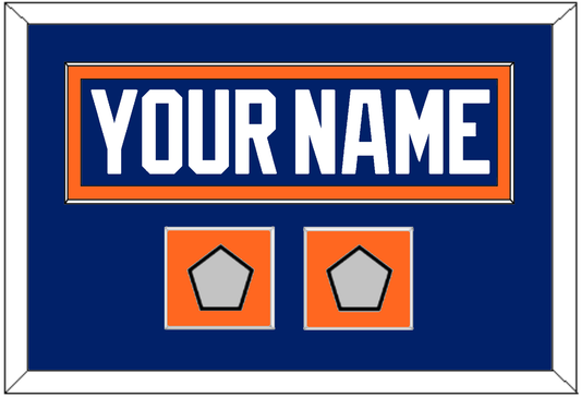 Edmonton Nameplate & 2 Stanley Cup Champions Patches - Road Blue (1981-1994) - Essential Tier 2