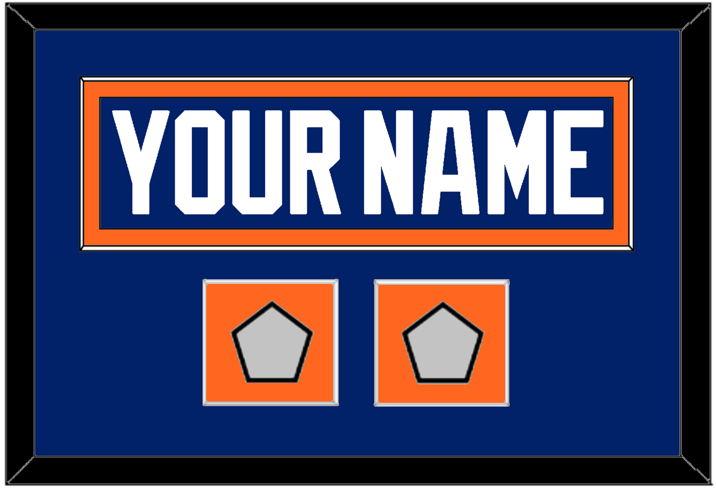 Edmonton Nameplate & 2 Stanley Cup Champions Patches - Road Blue (1981-1994) - Essential Tier 2
