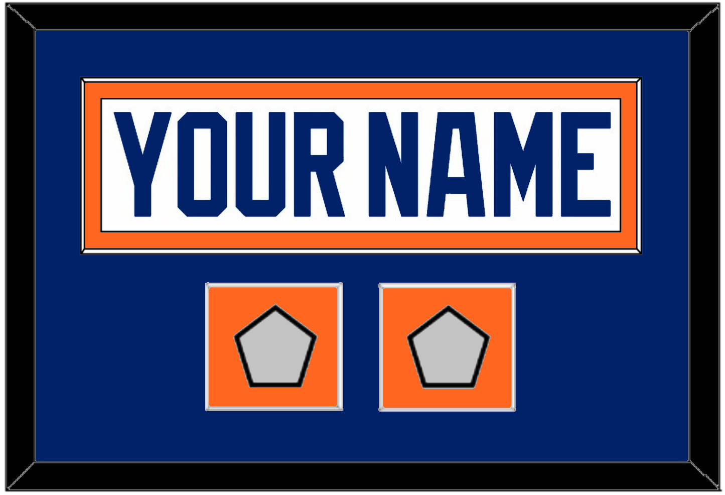 Edmonton Nameplate & 2 Stanley Cup Champions Patches - Home White (1981-1994) - Essential Tier 2