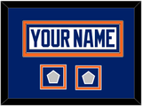 Edmonton Nameplate & 2 Stanley Cup Champions Patches - Home White (1981-1994) - Double Mat 3