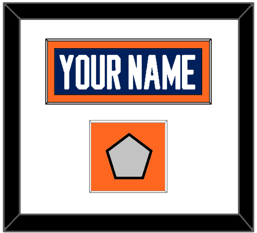 Edmonton Nameplate & Stanley Cup Champions Patch - Road Blue (1981-1994) - Essential Tier 1