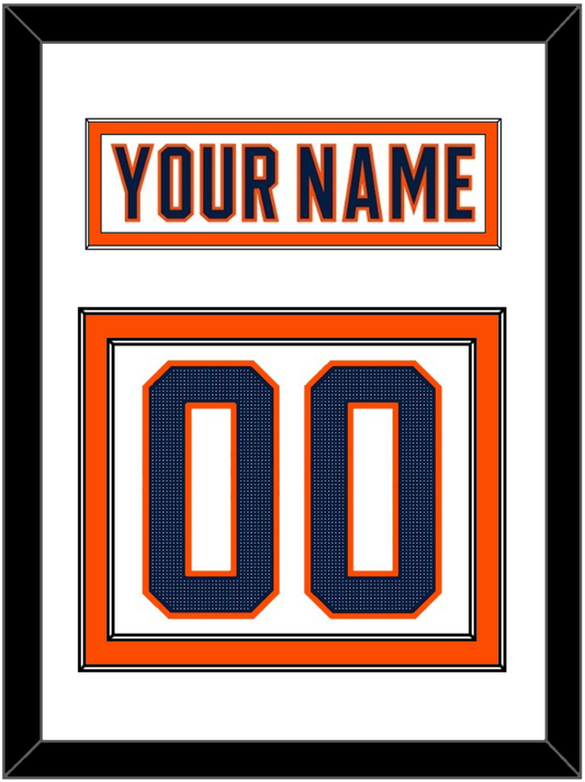 Edmonton Nameplate & Number (Back) - Road White (2017-2022) - Signature Tier 1