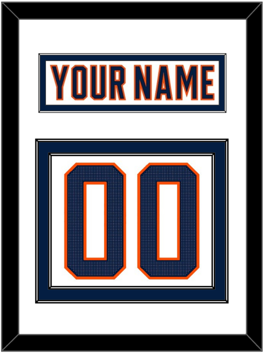 Edmonton Nameplate & Number (Back) - Road White (2017-2022) - Signature Tier 2