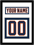 Edmonton Nameplate & Number (Back) - Road White (2017-2022) - Double Mat 2